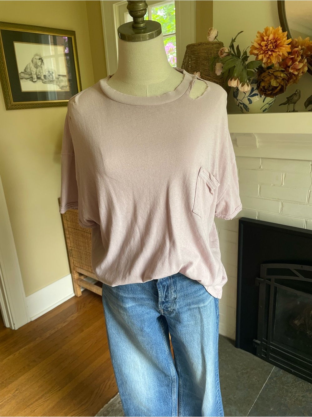 Free People Rubi Distressed Tee
